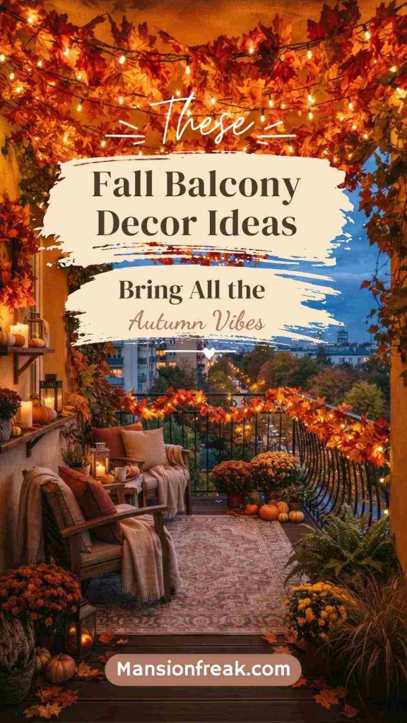 These Fall Balcony Decor Bring All the Autumn Vibes 2 fall balcony decor