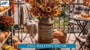 fall balcony decor