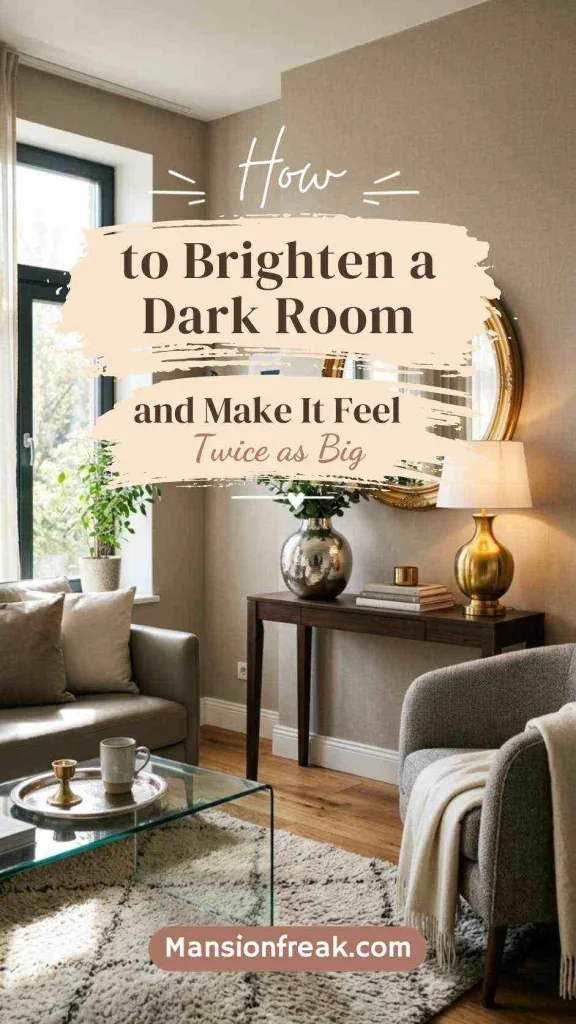 How to Brighten a Dark Room and Make It Feel Twice as Big 2 How to Brighten a Dark Room