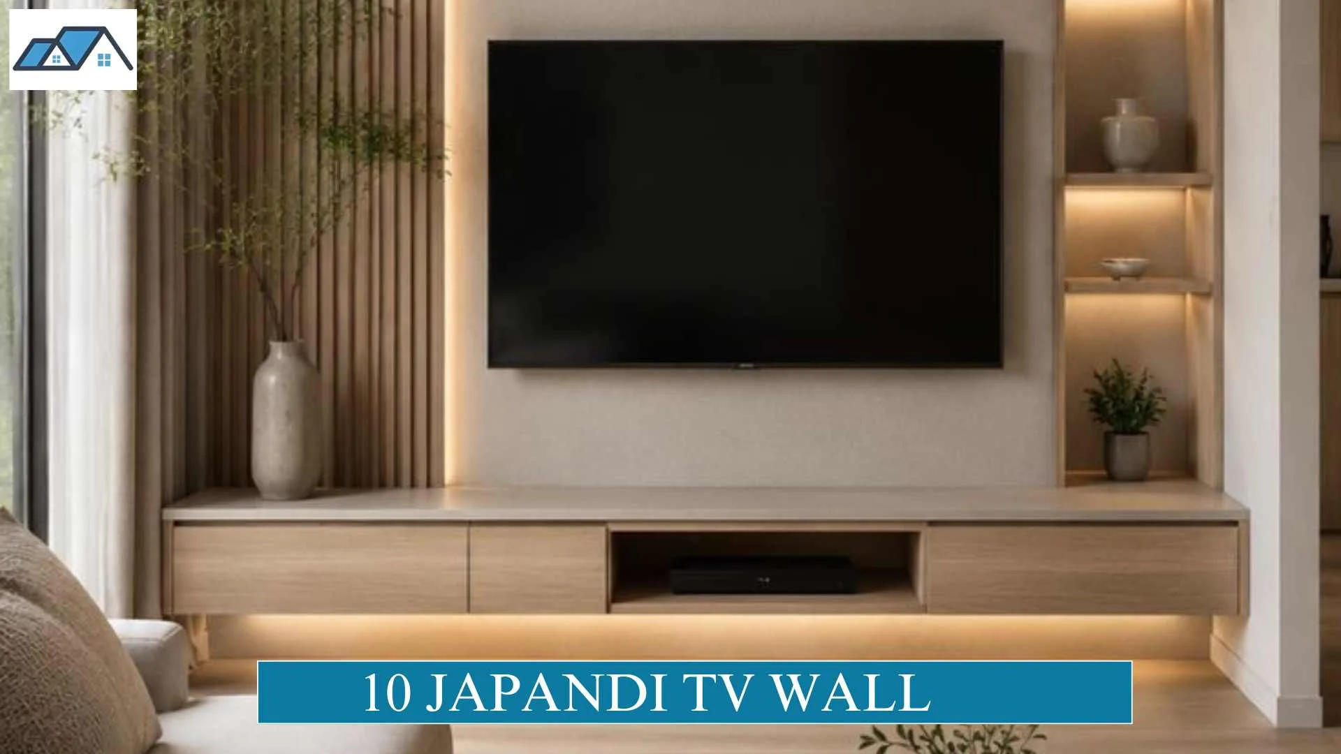 japandi tv wall