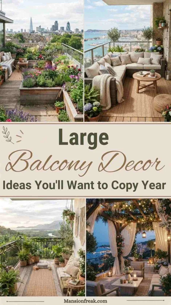 Large Balcony Decor Ideas You'll Want to Copy Year 2 Large Balcony Decor