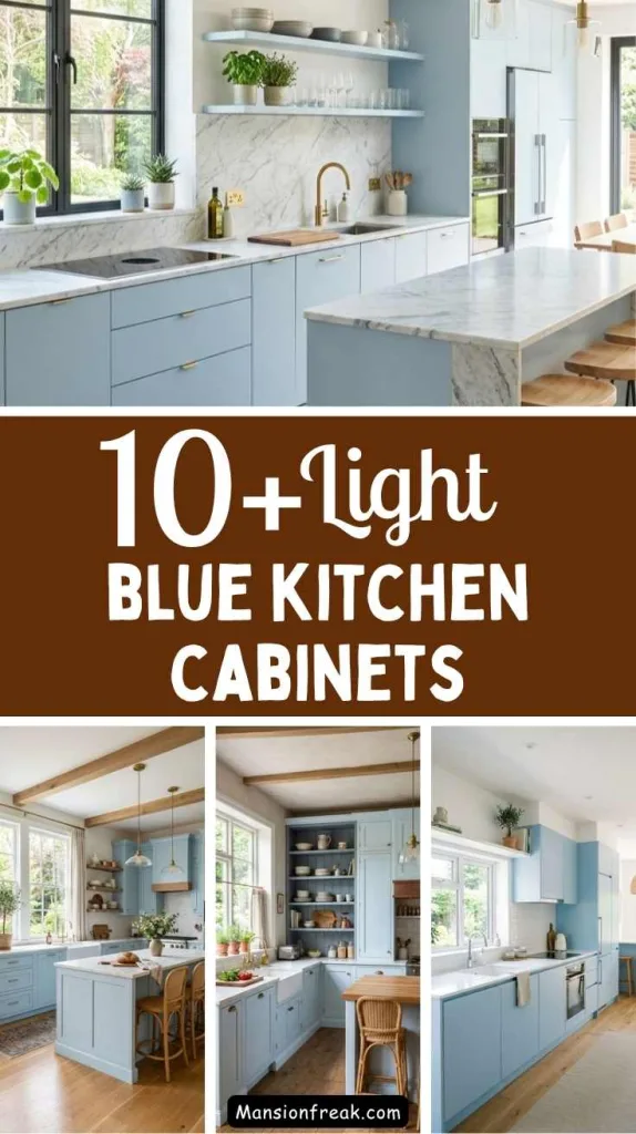 Light Blue Kitchen Cabinets
