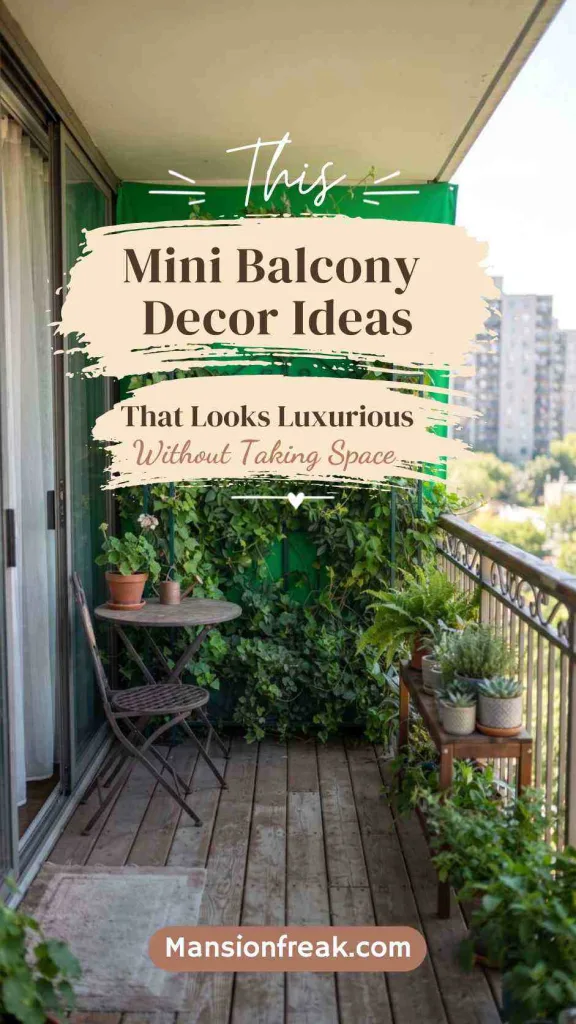 This Mini Balcony Decor Ideas That Looks Luxurious Without Taking Space 2 mini balcony decor