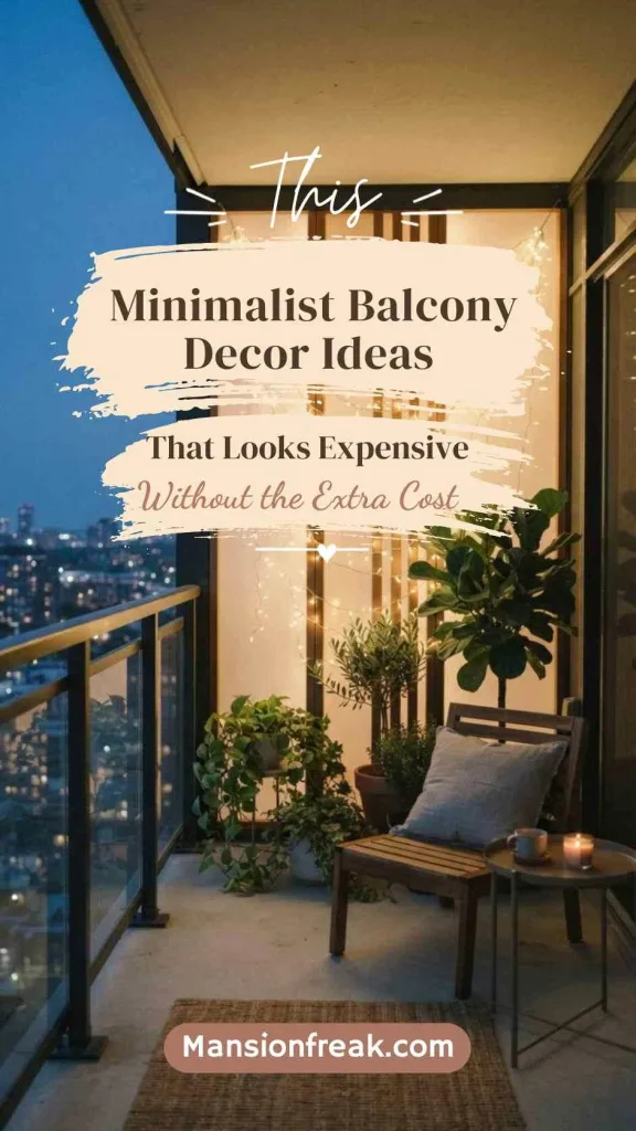 This Minimalist Balcony Decor That Looks Expensive Without the Extra Cost 2 Minimalist Balcony Decor