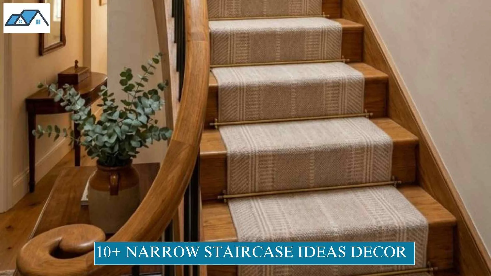 narrow staircase ideas decor
