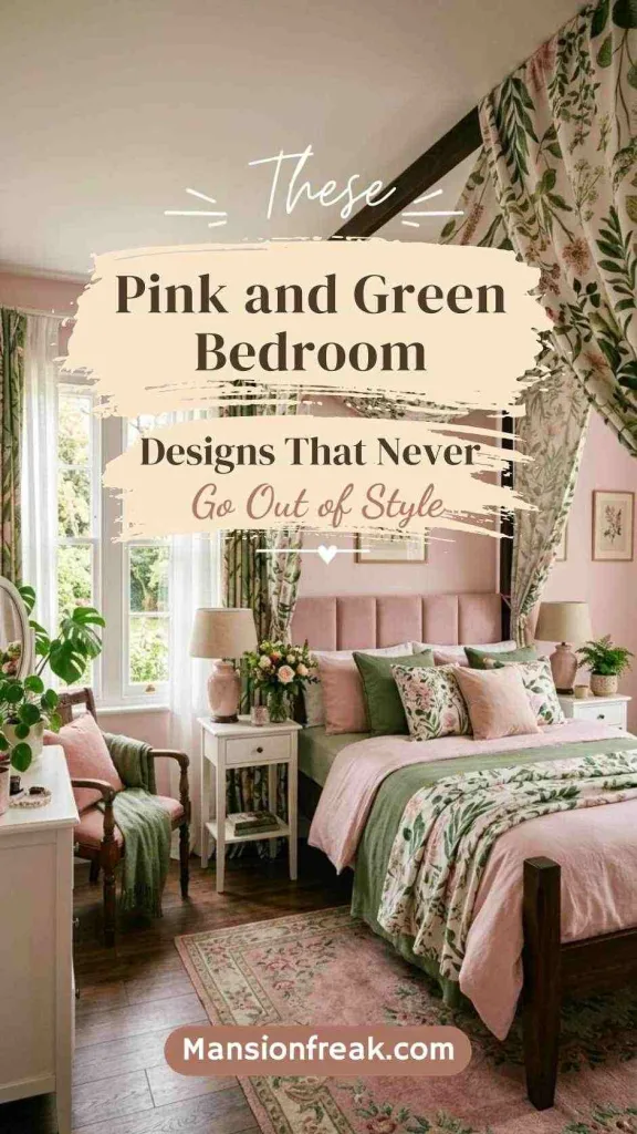 These Pink and Green Bedrooms Designs That Never Go Out of Style 2 Pink and Green Bedrooms