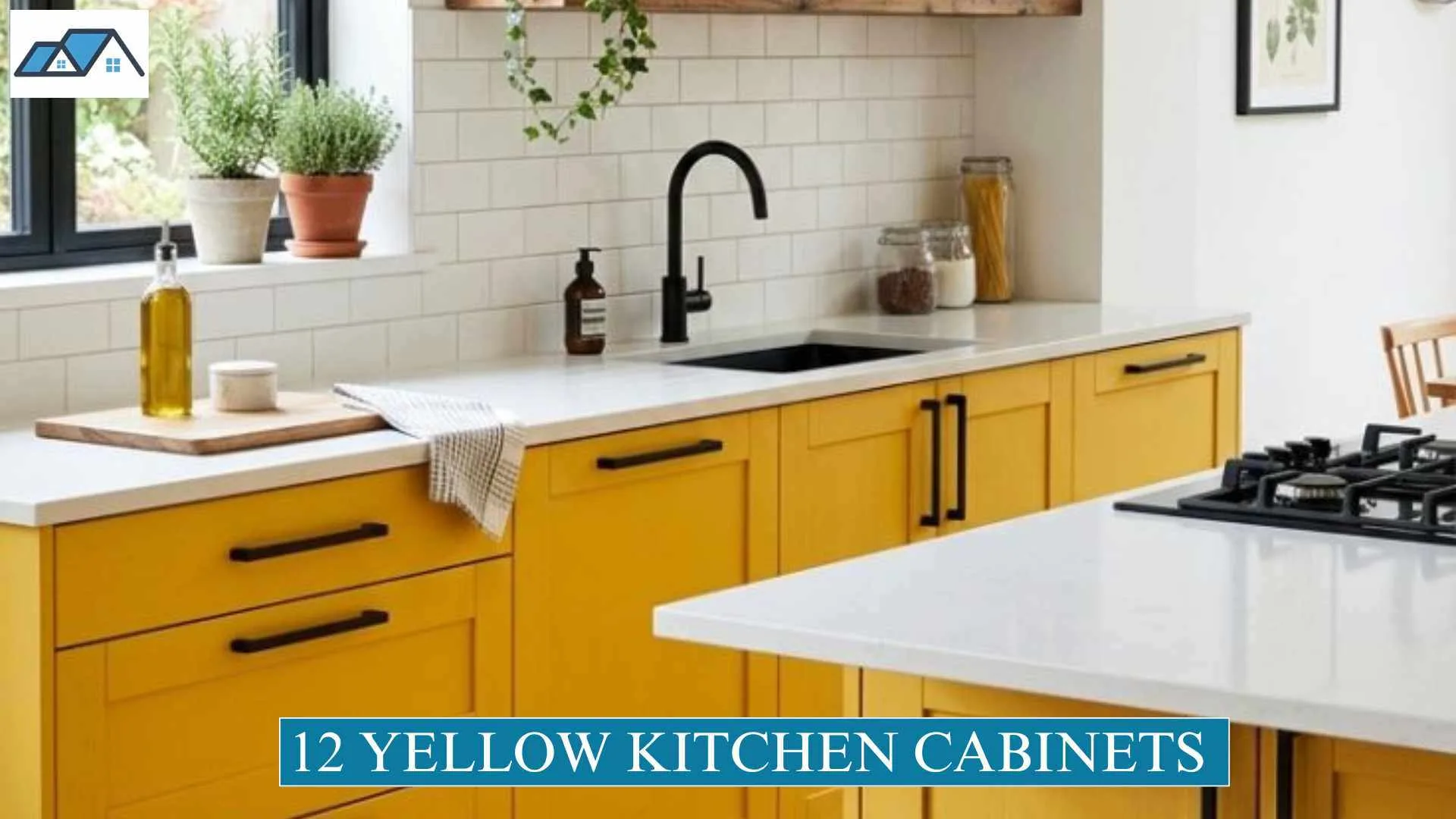 yellow kitchen cabinets