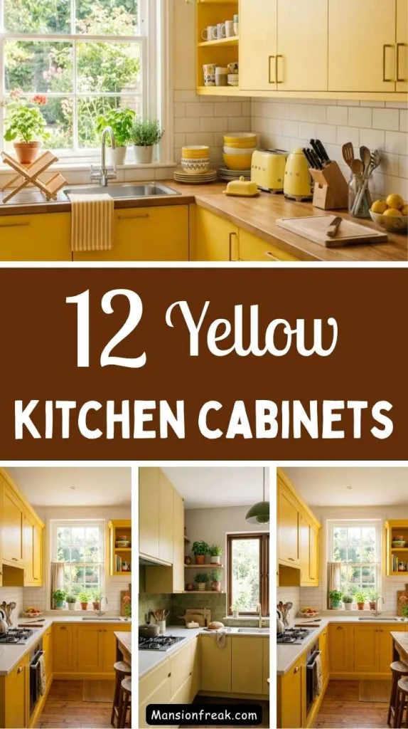 Yellow Kitchen Cabinets